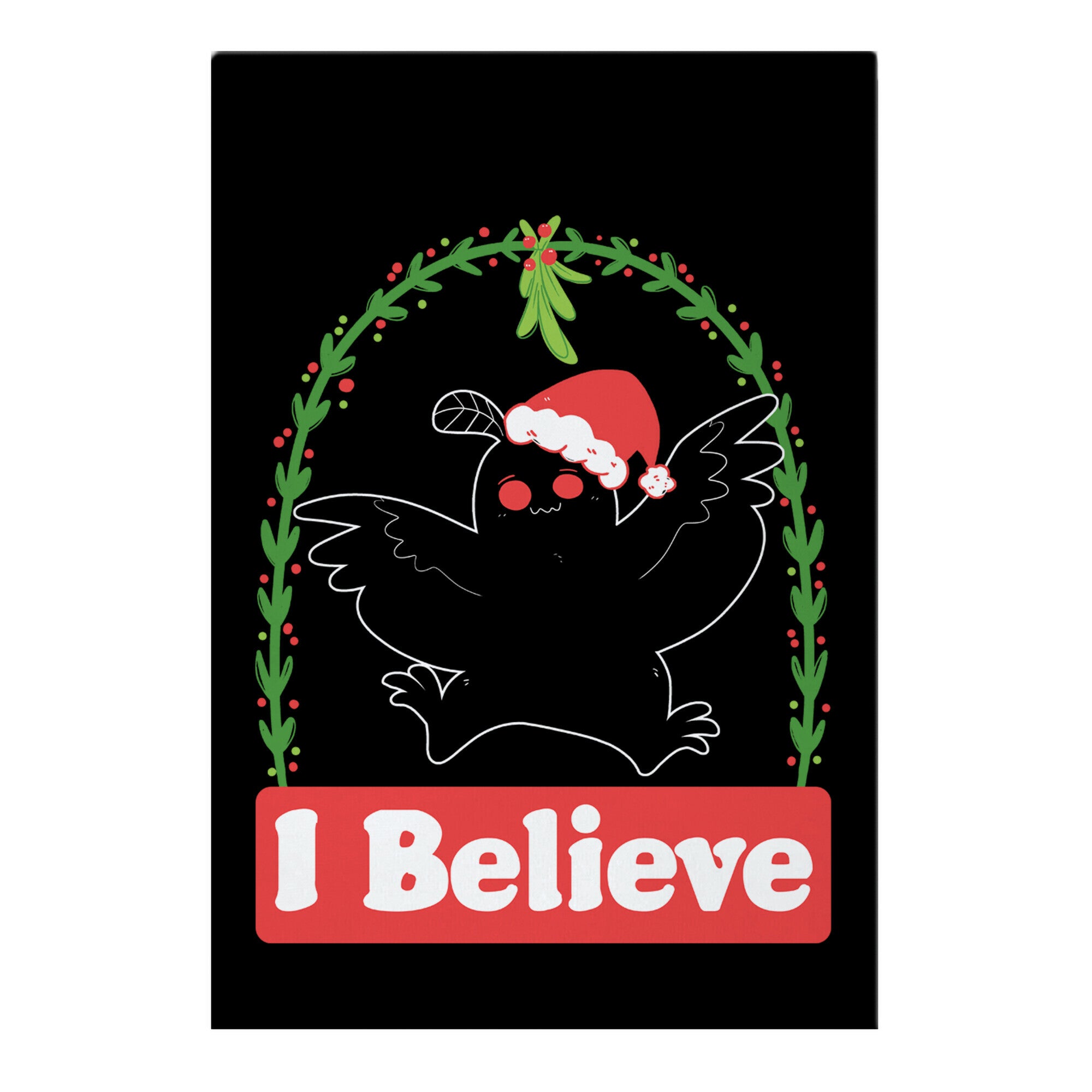I Believe - Christmas Mothman Garden Flag